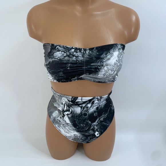 High waisted high cut bikini bottom cheeky swimsuit - Picture 5 of 10